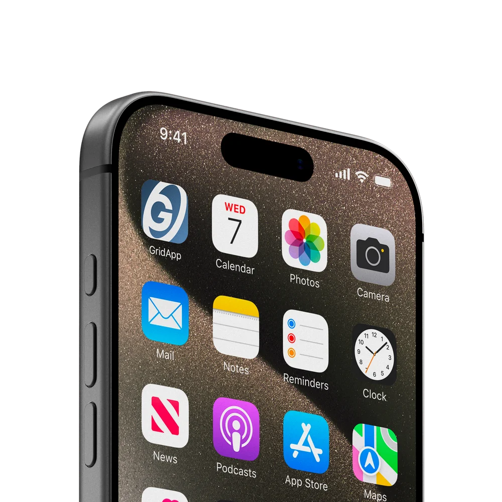 L’app GridApp sur iPhone